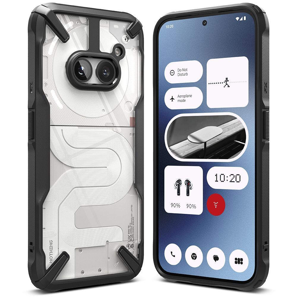 COPERTURA RINGKE FUSION X NOTHING PHONE 2A / 2A PLUS NERA