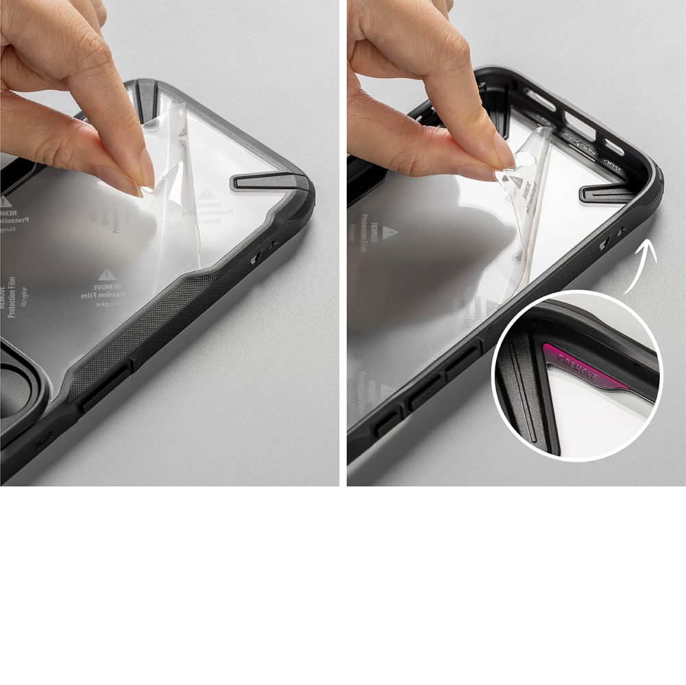 COPERTURA RINGKE FUSION X NOTHING PHONE 2A / 2A PLUS NERA
