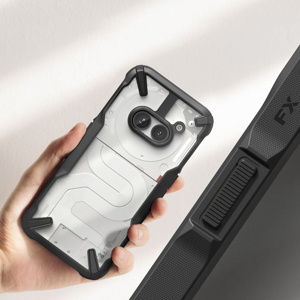 COPERTURA RINGKE FUSION X NOTHING PHONE 2A / 2A PLUS NERA
