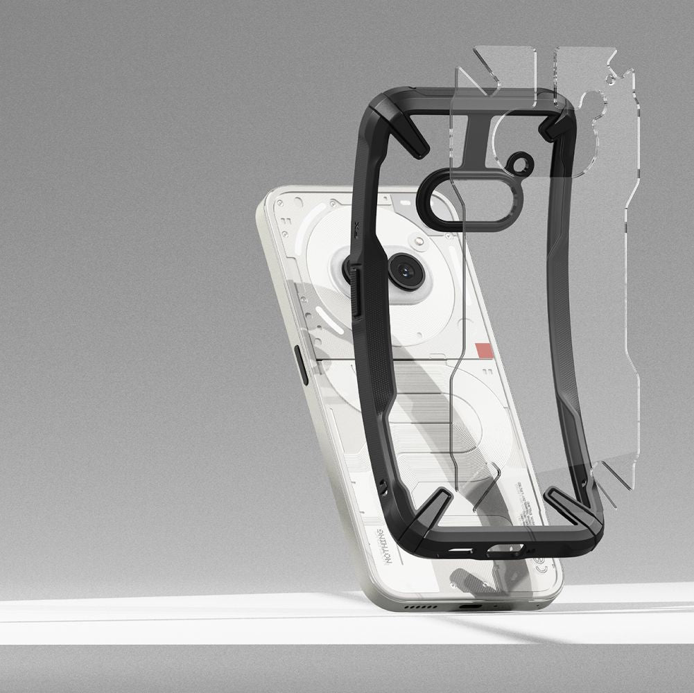 COPERTURA RINGKE FUSION X NOTHING PHONE 2A / 2A PLUS NERA