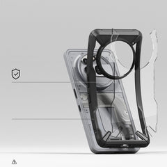 COPERTURA RINGKE FUSION X NOTHING PHONE 3A PRO NERA