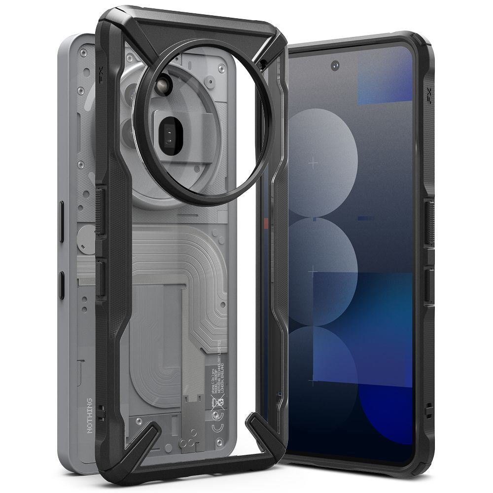 COPERTURA RINGKE FUSION X NOTHING PHONE 3A PRO NERA