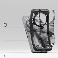 COPERTURA RINGKE FUSION X NOTHING PHONE 3A PRO CAMO NERA