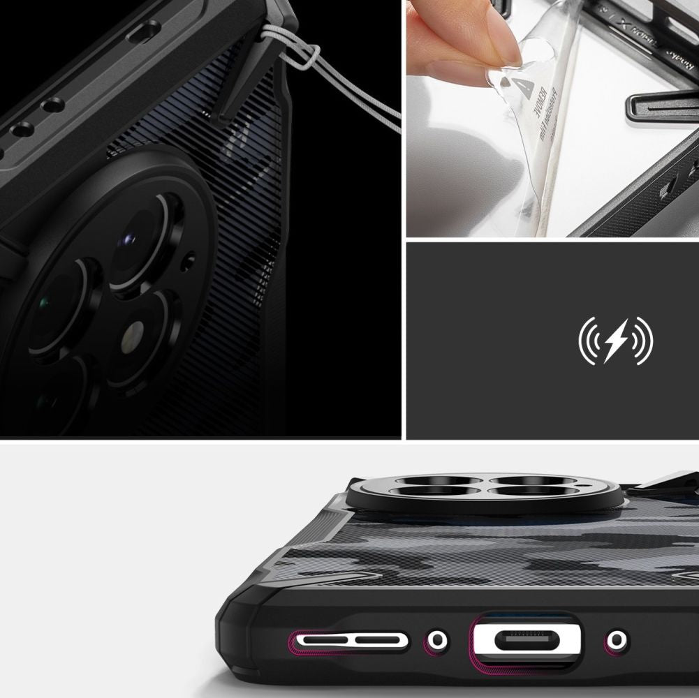 COPERTURA RINGKE FUSION X ONEPLUS 13 CAMO NERO