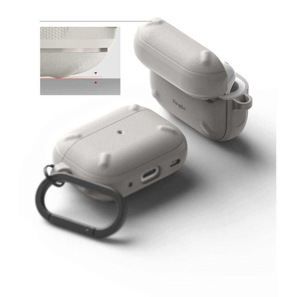 CUSTODIA RINGKE ONYX APPLE AIRPODS PRO 1 / 2 GRIGIO CALDO