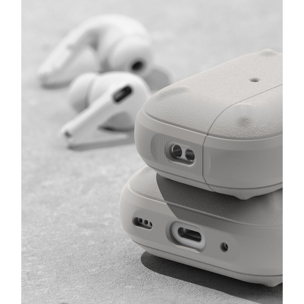 CUSTODIA RINGKE ONYX APPLE AIRPODS PRO 1 / 2 GRIGIO CALDO