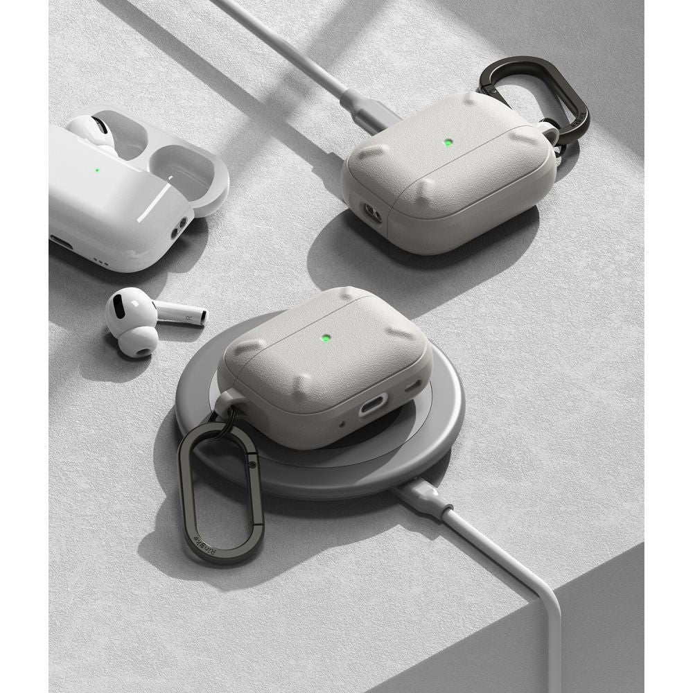 CUSTODIA RINGKE ONYX APPLE AIRPODS PRO 1 / 2 GRIGIO CALDO