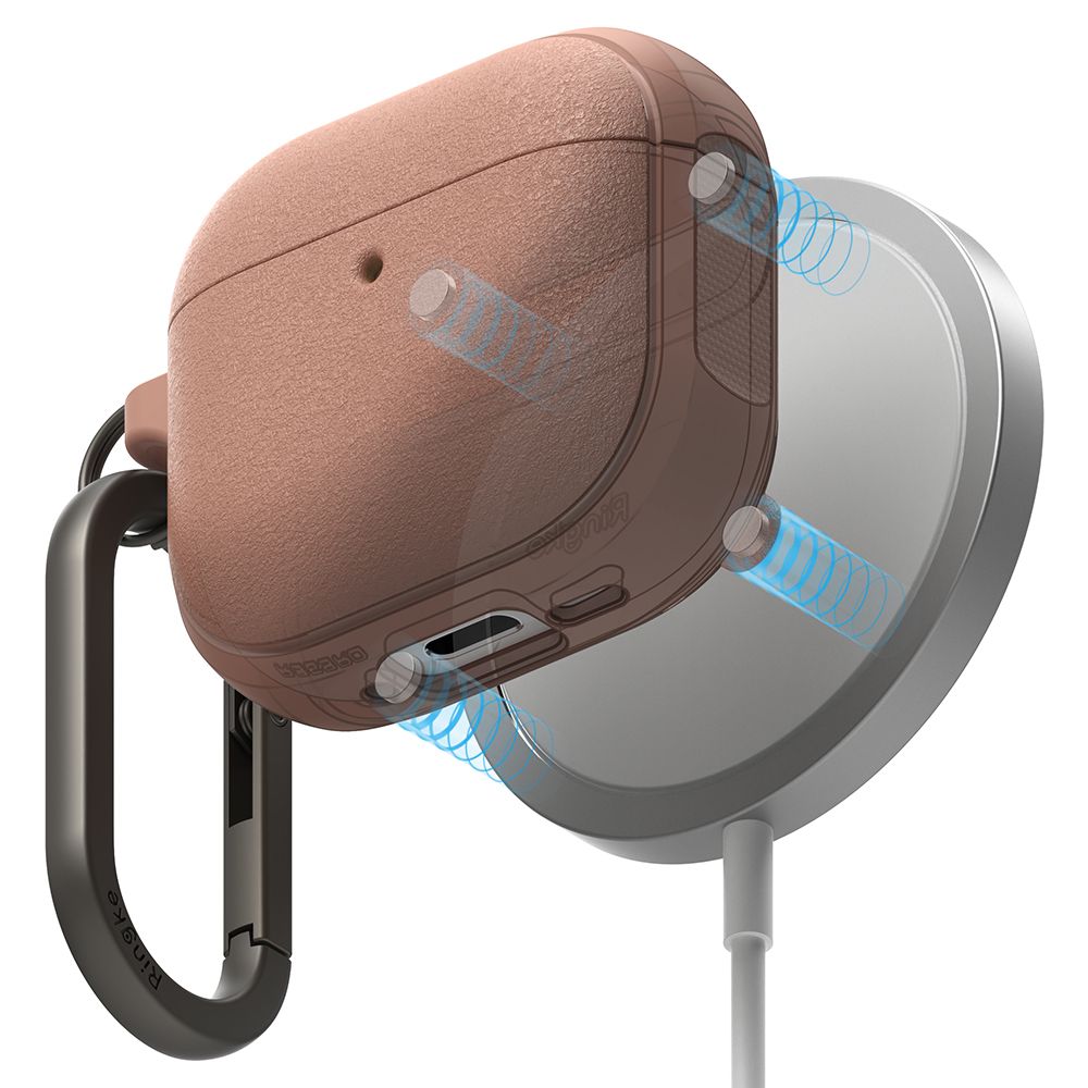 CUSTODIA RINGKE ONYX MAGNETICA MAGSAFE APPLE AIRPODS 4 CORALLO COSTANTE