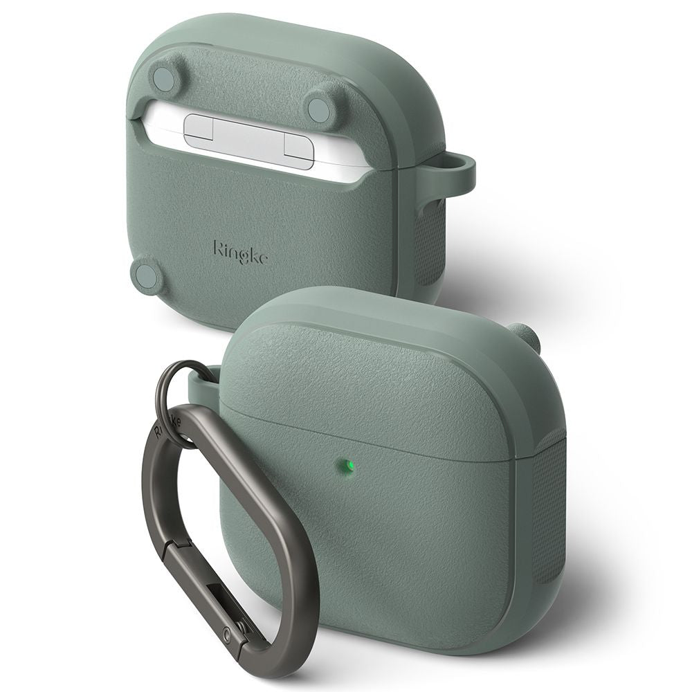 CUSTODIA RINGKE ONYX MAGNETICA MAGSAFE PER APPLE AIRPODS 4 VERDE SALVIA