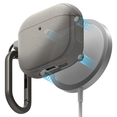 CUSTODIA RINGKE ONYX MAGNETICA MAGSAFE APPLE AIRPODS 4 GRIGIO CALDO