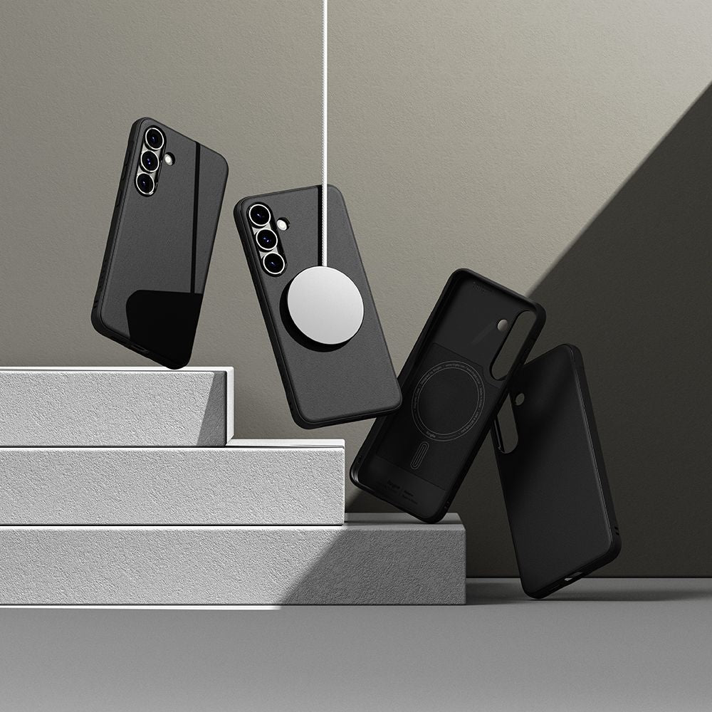 COPERTURA RINGKE ONYX MAGNETICA MAGSAFE GALAXY S25 NERA