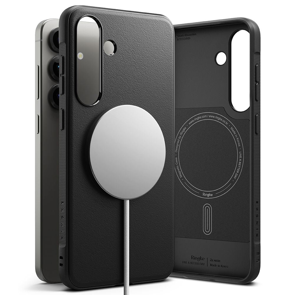COPERTURA RINGKE ONYX MAGNETICA MAGSAFE GALAXY S25+ PLUS NERA