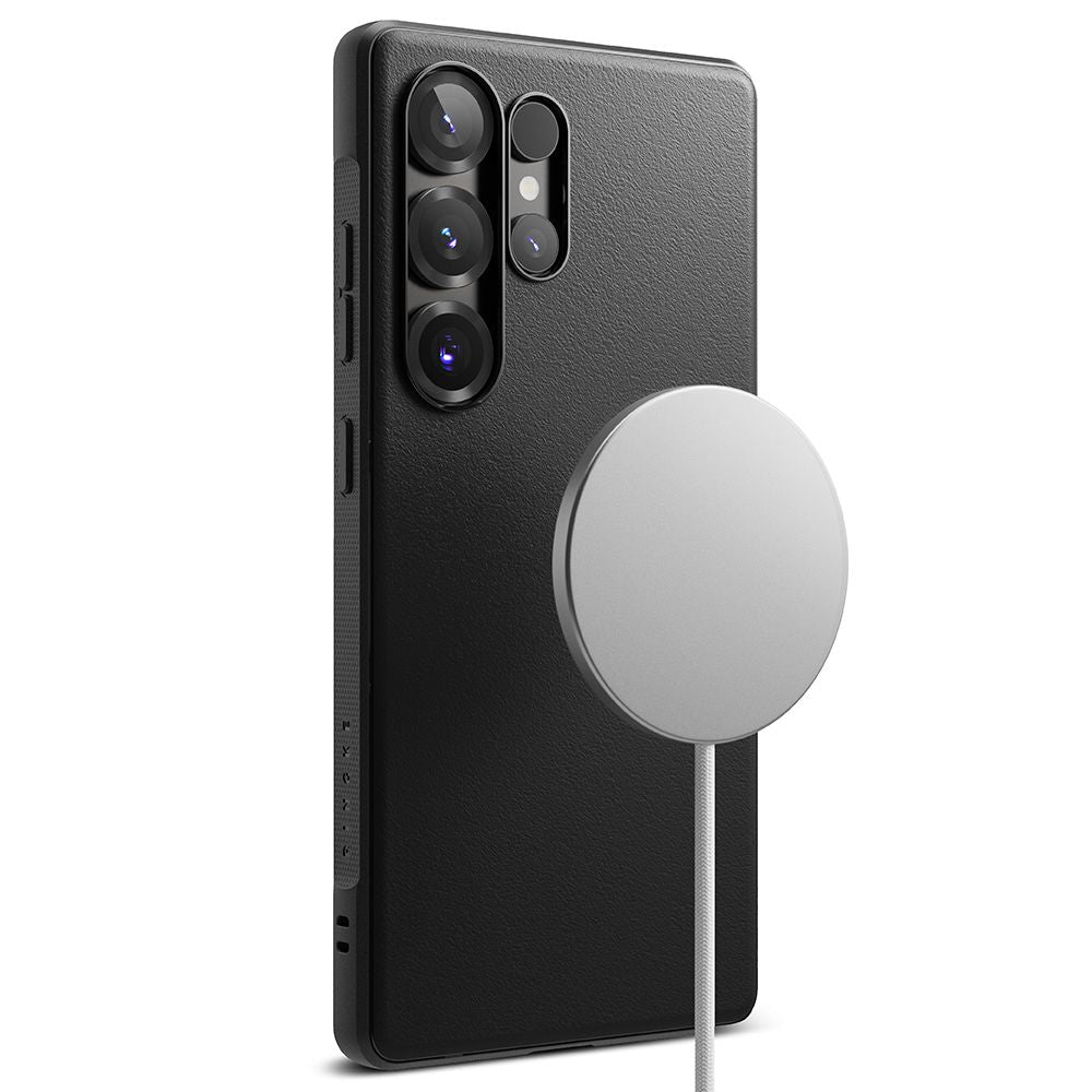 COPERTURA RINGKE ONYX MAGNETICA MAGSAFE GALAXY S25 ULTRA NERA