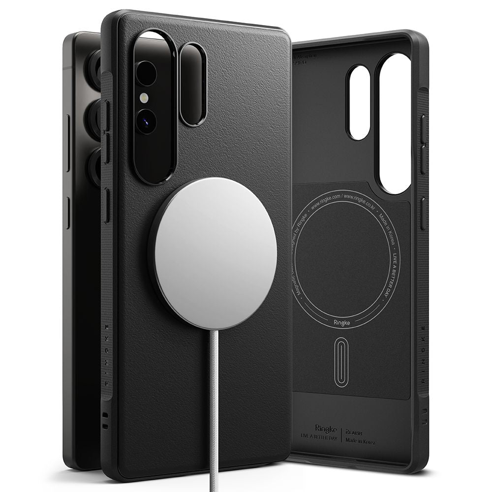 COPERTURA RINGKE ONYX MAGNETICA MAGSAFE GALAXY S25 ULTRA NERA