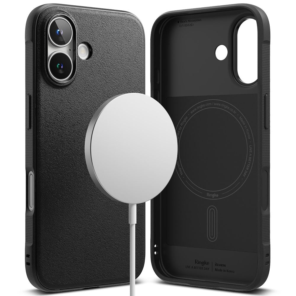 COPERTURA RINGKE ONYX MAGNETICA MAGSAFE IPHONE 16 NERA