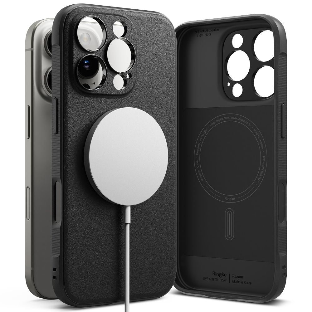 COPERTURA RINGKE ONYX MAGNETICA MAGSAFE IPHONE 16 PRO MAX NERA