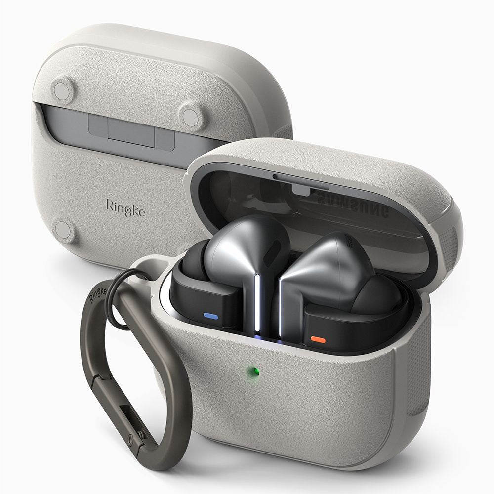 CUSTODIA PER SAMSUNG GALAXY BUDS 3 / 3 PRO RINGKE ONYX MAGNETIC MAGSAFE GRIGIO CALDO