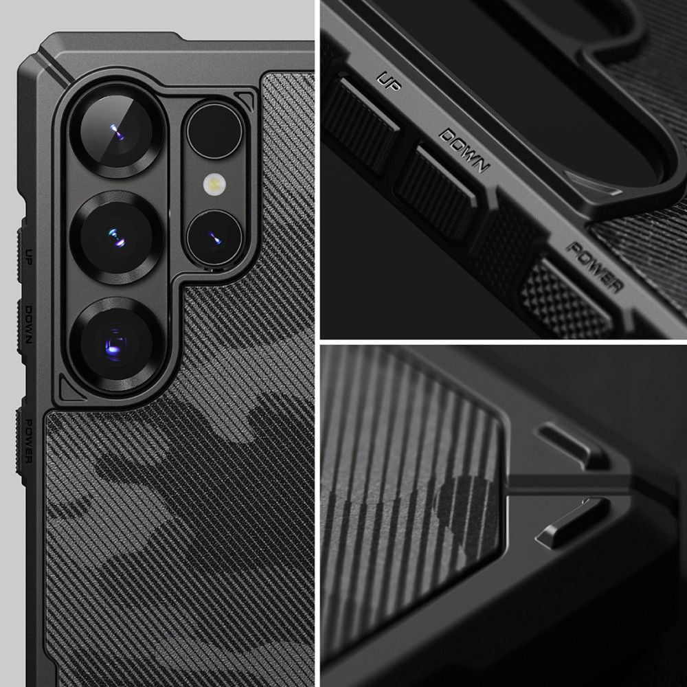 COPERTURA RINGKE RUGGED GEAR GALAXY S25 ULTRA CAMO NERO