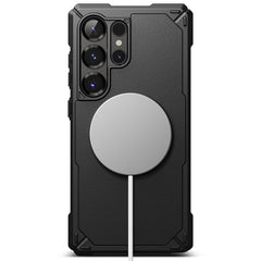 COPERTURA RINGKE RUGGED GEAR MAGNETICA MAGSAFE GALAXY S25 ULTRA NERA