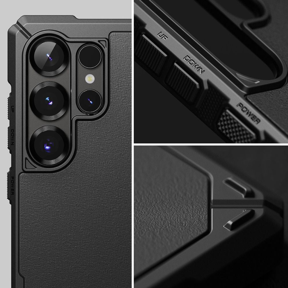 COPERTURA RINGKE RUGGED GEAR MAGNETICA MAGSAFE GALAXY S25 ULTRA NERA