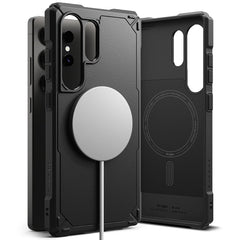 COPERTURA RINGKE RUGGED GEAR MAGNETICA MAGSAFE GALAXY S25 ULTRA NERA