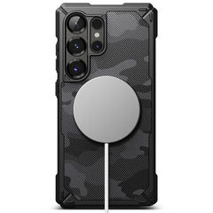 COPERTURA RINGKE RUGGED GEAR MAGNETICA MAGSAFE GALAXY S25 ULTRA CAMO NERA