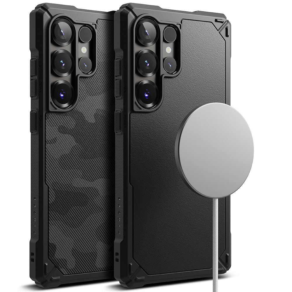 COPERTURA RINGKE RUGGED GEAR MAGNETICA MAGSAFE GALAXY S25 ULTRA CAMO NERA