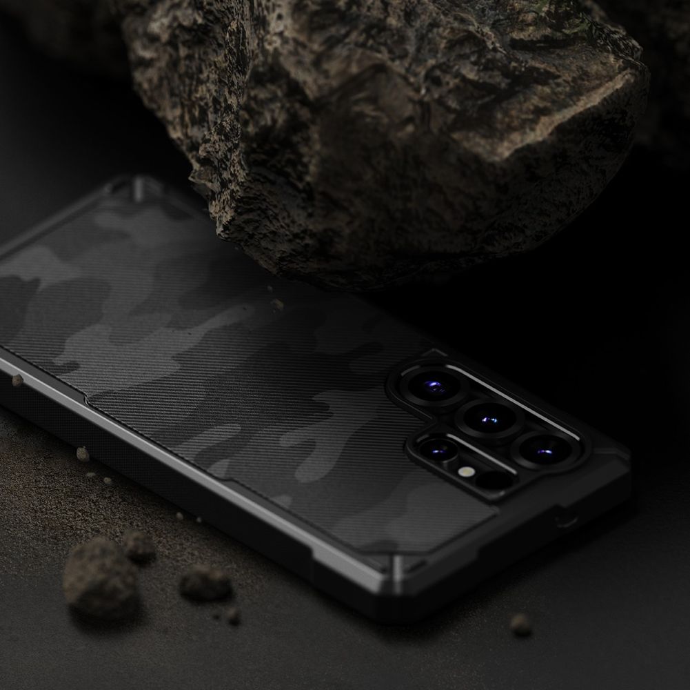 COPERTURA RINGKE RUGGED GEAR MAGNETICA MAGSAFE GALAXY S25 ULTRA CAMO NERA