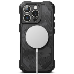 COPERTURA RINGKE RUGGED GEAR MAGNETICA MAGSAFE IPHONE 16 PRO CAMO NERA