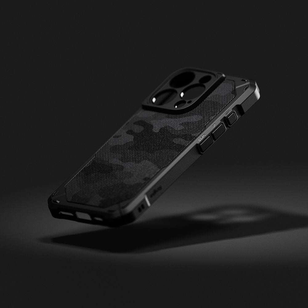 COPERTURA RINGKE RUGGED GEAR MAGNETICA MAGSAFE IPHONE 16 PRO CAMO NERA