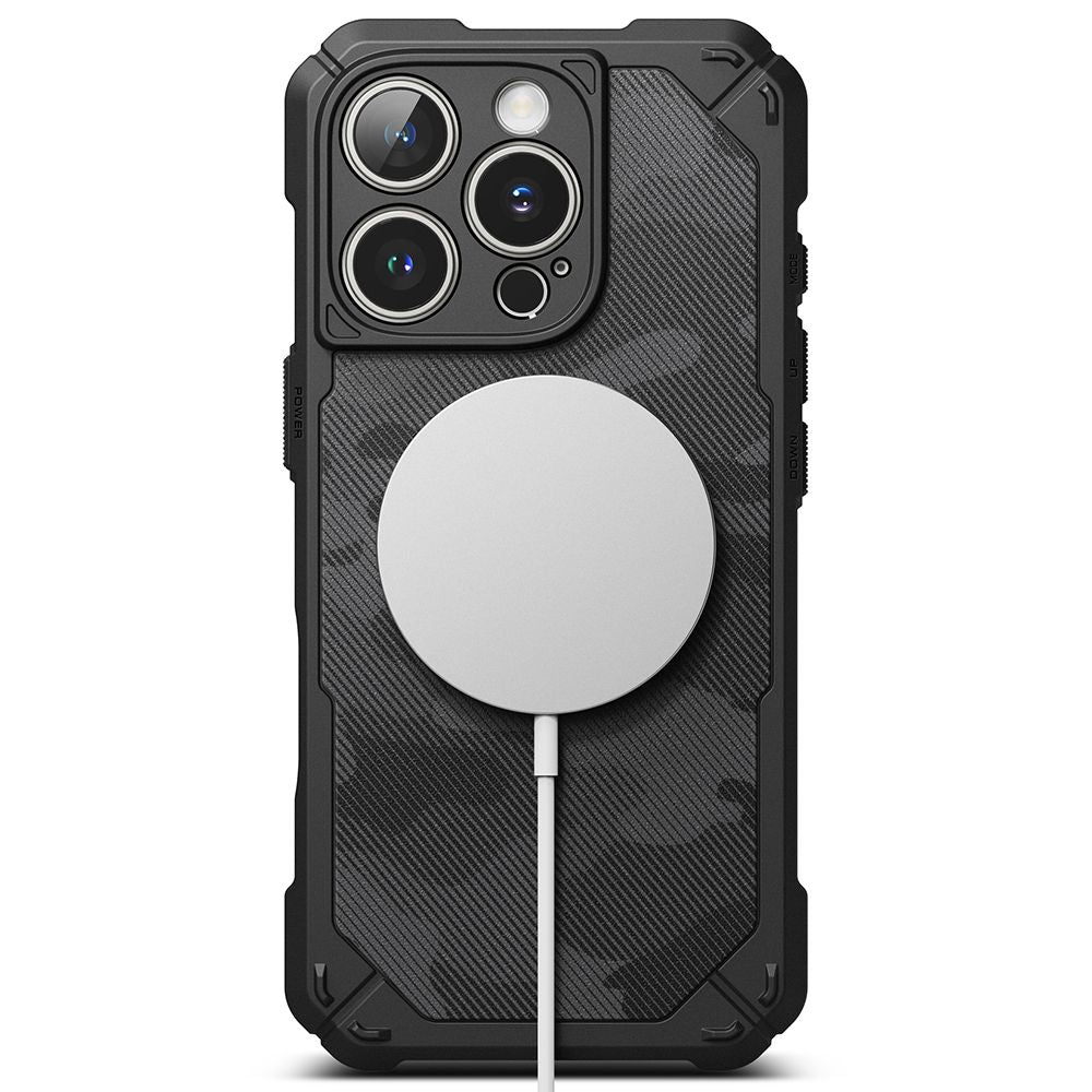 COPERTURA RINGKE RUGGED GEAR MAGNETICA MAGSAFE IPHONE 16 PRO MAX CAMO NERA