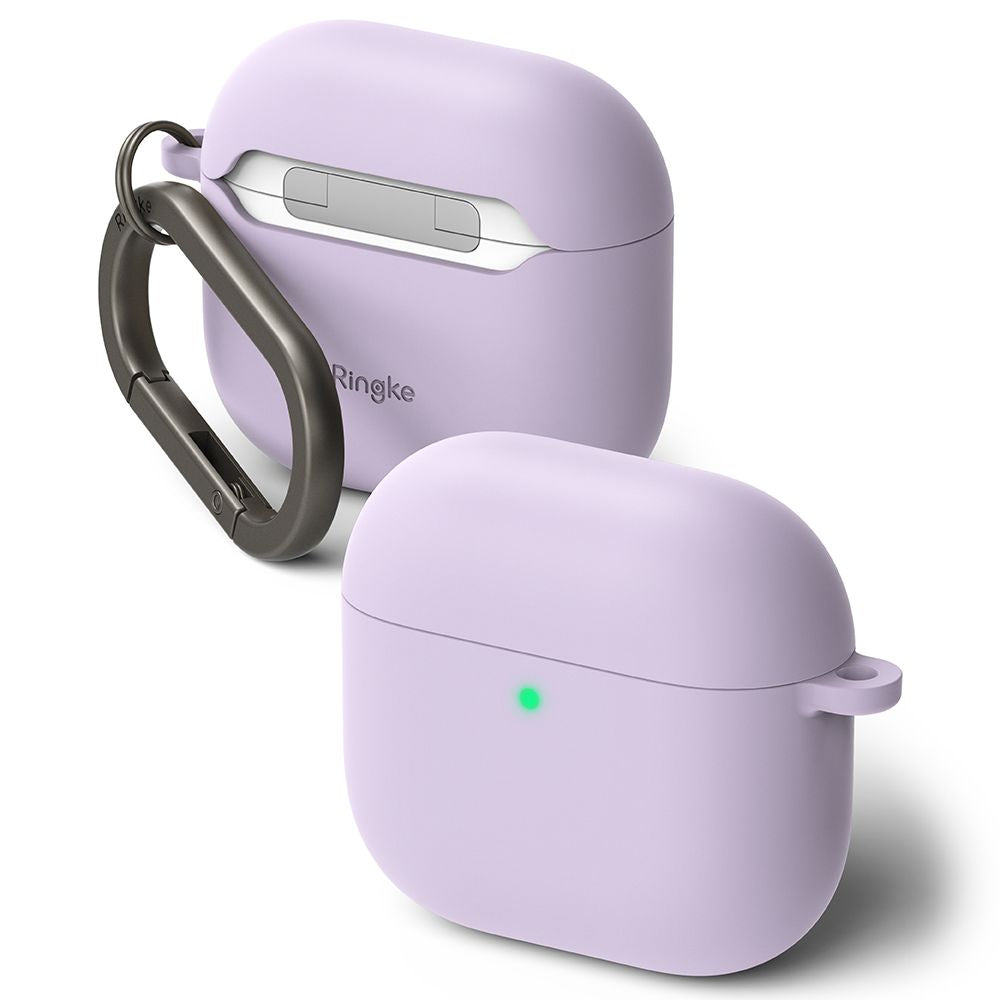 CUSTODIA RINGKE SILICONE APPLE AIRPODS 4 LILLA CHIARO