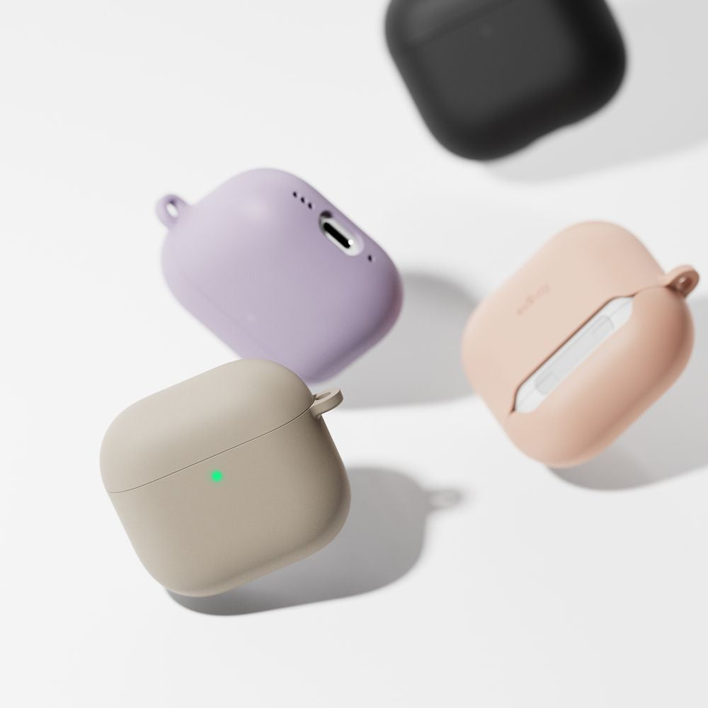 CUSTODIA RINGKE SILICONE APPLE AIRPODS 4 PINK SAND