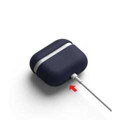 COPERTURA RINGKE SILICONE APPLE AIRPODS PRO 1 / 2 BLU MEZZANOTTE