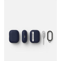 COPERTURA RINGKE SILICONE APPLE AIRPODS PRO 1 / 2 BLU MEZZANOTTE