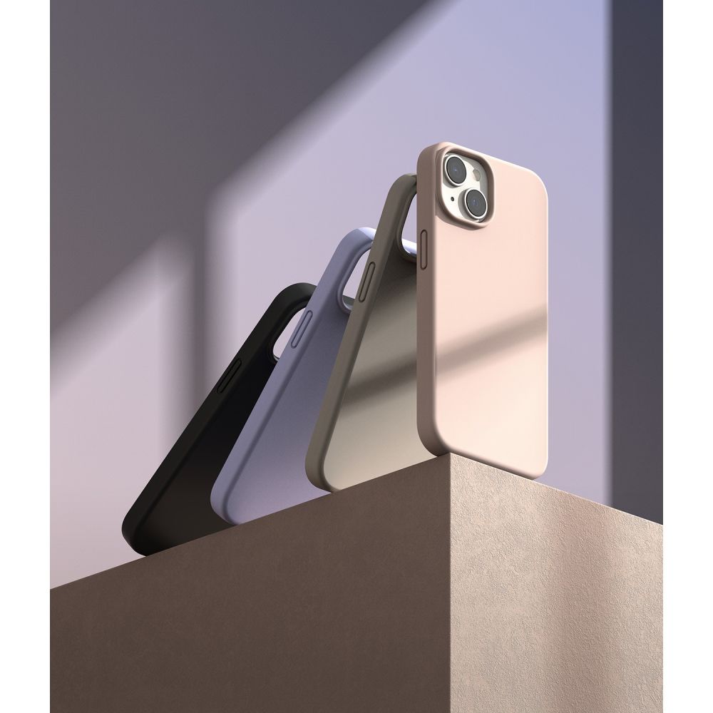 COPERTURA RINGKE SILICONE IPHONE 14 PLUS PINK SAND