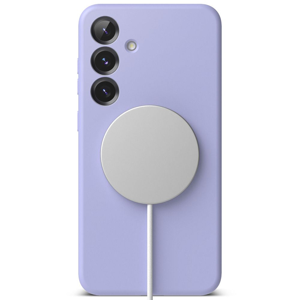 COPERTURA RINGKE SILICONE MAGNETICA MAGSAFE GALAXY S25+ PLUS LAVANDA