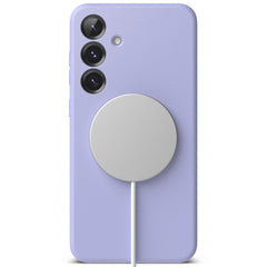 COPERTURA RINGKE SILICONE MAGNETICA MAGSAFE GALAXY S25+ PLUS LAVANDA