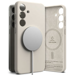COPERTURA RINGKE SILICONE MAGNETICA MAGSAFE GALAXY S25 STONE