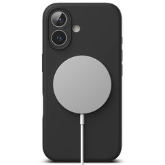 COPERTURA PER IPHONE 16 RINGKE SILICONE MAGNETICA MAGSAFE NERA