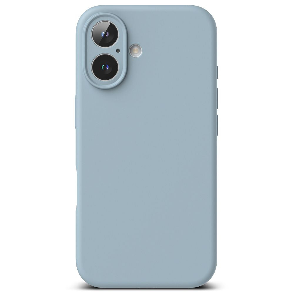 COPERTURA PER IPHONE 16 RINGKE SILICONE MAGNETICA MAGSAFE BLU