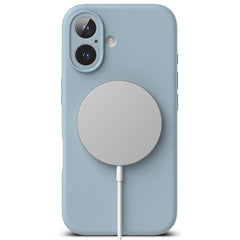 COPERTURA PER IPHONE 16 RINGKE SILICONE MAGNETICA MAGSAFE BLU
