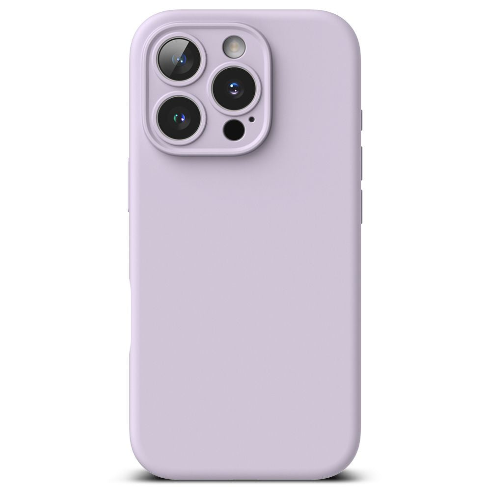 COPERTURA PER IPHONE 16 PRO RINGKE SILICONE MAGNETIC MAGSAFE LILLA CHIARO