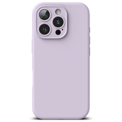 COPERTURA PER IPHONE 16 PRO RINGKE SILICONE MAGNETIC MAGSAFE LILLA CHIARO