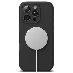 COPERTURA PER IPHONE 16 PRO MAX RINGKE SILICONE MAGNETIC MAGSAFE NERA