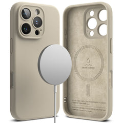 CUSTODIA PER IPHONE 16 PRO MAX RINGKE SILICONE MAGNETICA MAGSAFE STONE