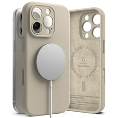 CUSTODIA PER IPHONE 16 PRO MAX RINGKE SILICONE MAGNETICA MAGSAFE STONE