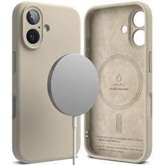 COPERTURA PER IPHONE 16 RINGKE SILICONE MAGNETICA MAGSAFE STONE