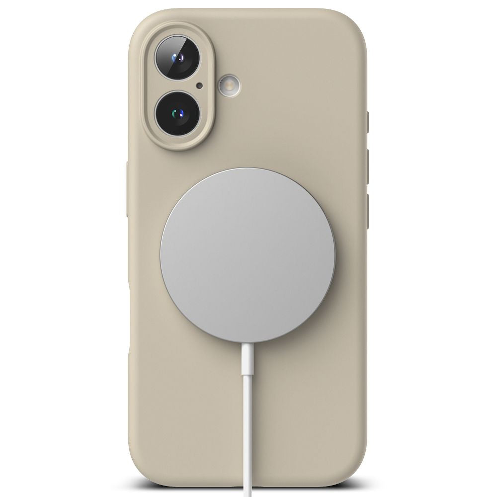 COPERTURA PER IPHONE 16 RINGKE SILICONE MAGNETICA MAGSAFE STONE
