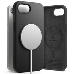 COPERTURA RINGKE SILICONE MAGNETICA MAGSAFE IPHONE 16E NERA